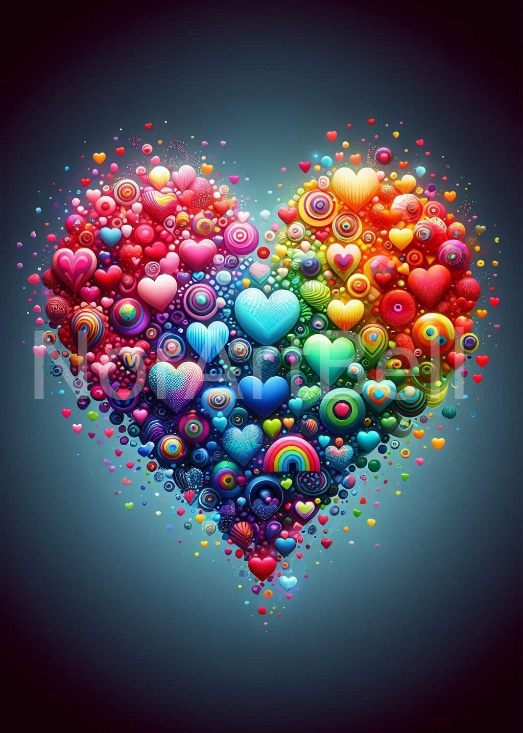 bunte Herzen